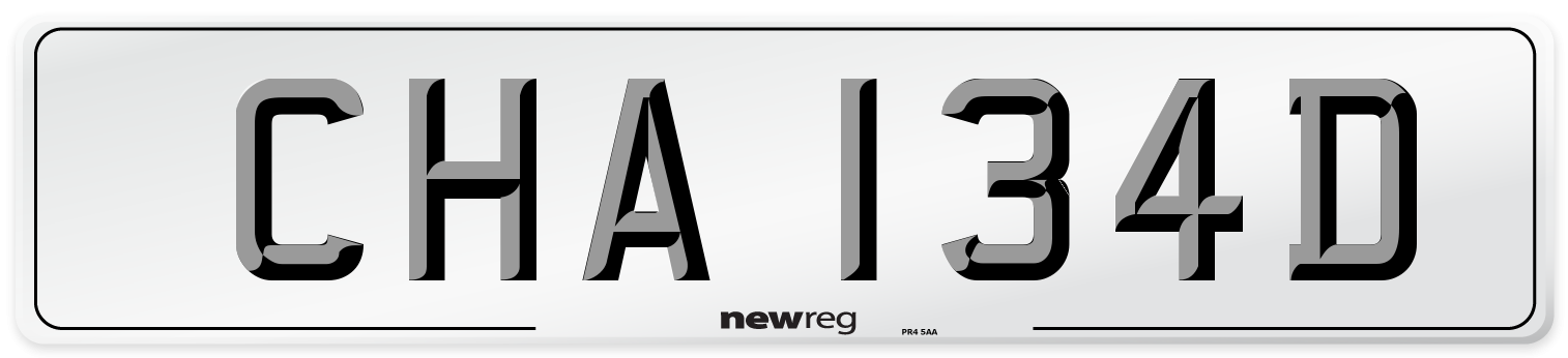 CHA 134D Number Plate from New Reg